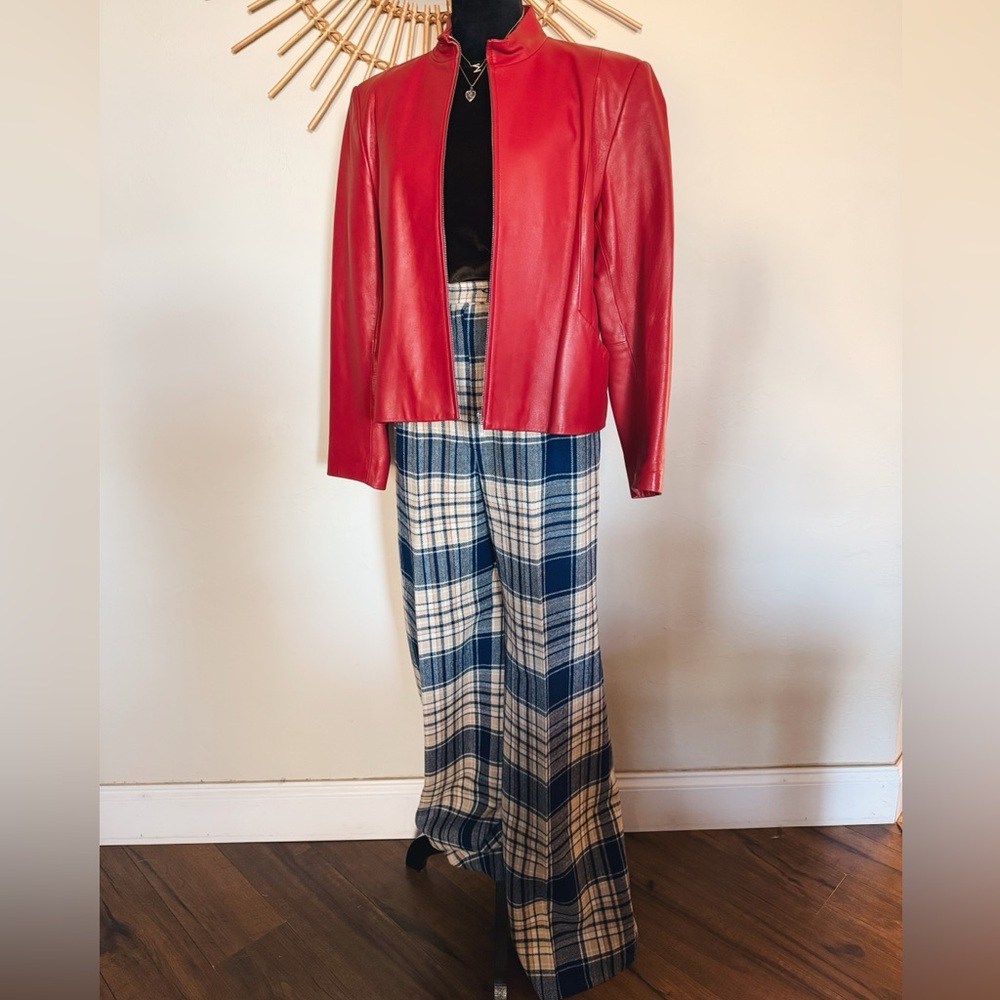 Pendleton Red Leather Women's Jacket - image 8